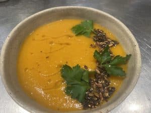 Roast Pumpkin and Sweet Potato Soup